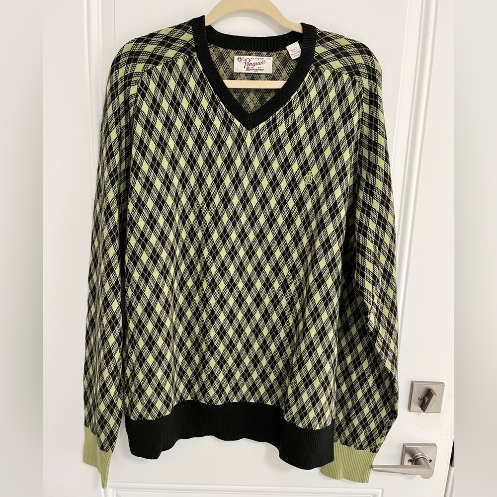 NWOT - Original Penguin Men’s V Neck Sweater - Size XXL